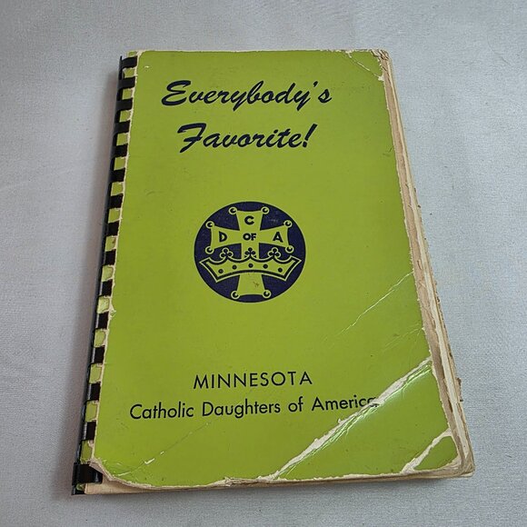 Vintage 1968 Cookbook Minnesota Catholic Daughters of America Spiral Bound - Picture 1 of 15